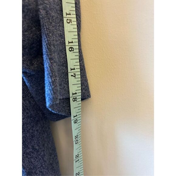 Lands' End Shawl Collar Open Cardigan 1X blue dolman sleeves - Picture 8 of 9